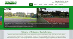 Desktop Screenshot of mcsweeneysportssurfaces.ie