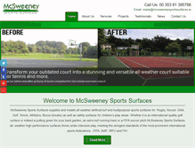 Tablet Screenshot of mcsweeneysportssurfaces.ie